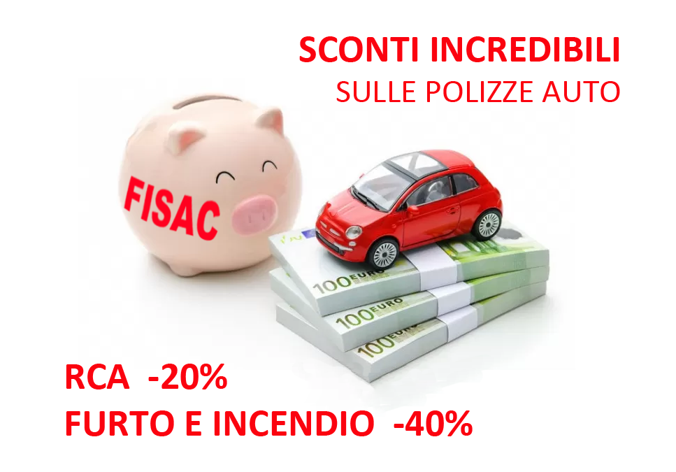 VUOI RISPARMIARE SULLE POLIZZE AUTO? CON LA FISAC FINO AL 40% DI SCONTO!